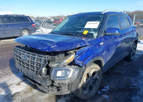 2022 Hyundai Venue Sel из США, поврежденный, VIN KMHRC8A32NU184021